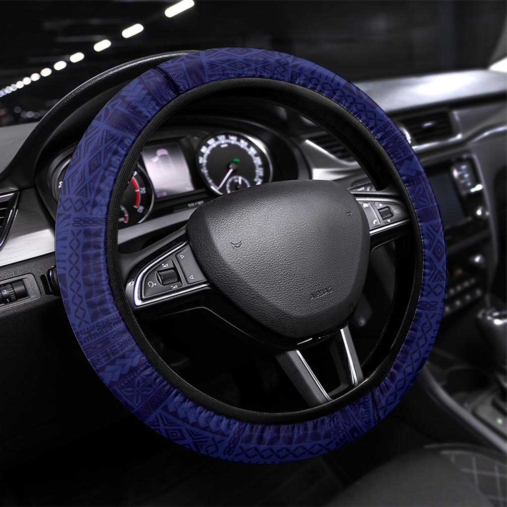 Samoa HRPP Steering Wheel Cover Samoan Motif Patterns - Polynesian Pride