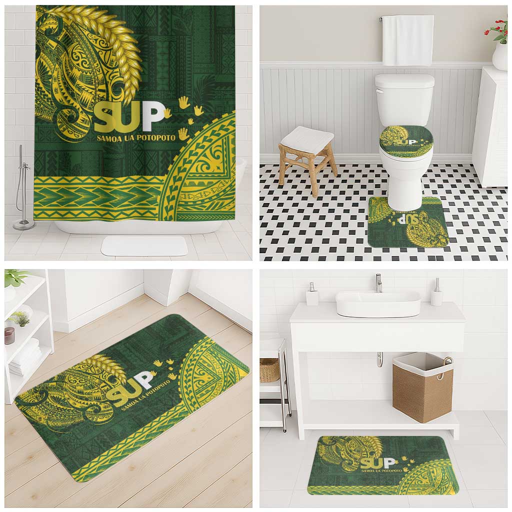 Samoa SUP Bathroom Set Samoan Motif Patterns LT9 - Polynesian Pride