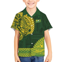 Samoa SUP Kid Hawaiian Shirt Samoan Motif Patterns - Polynesian Pride