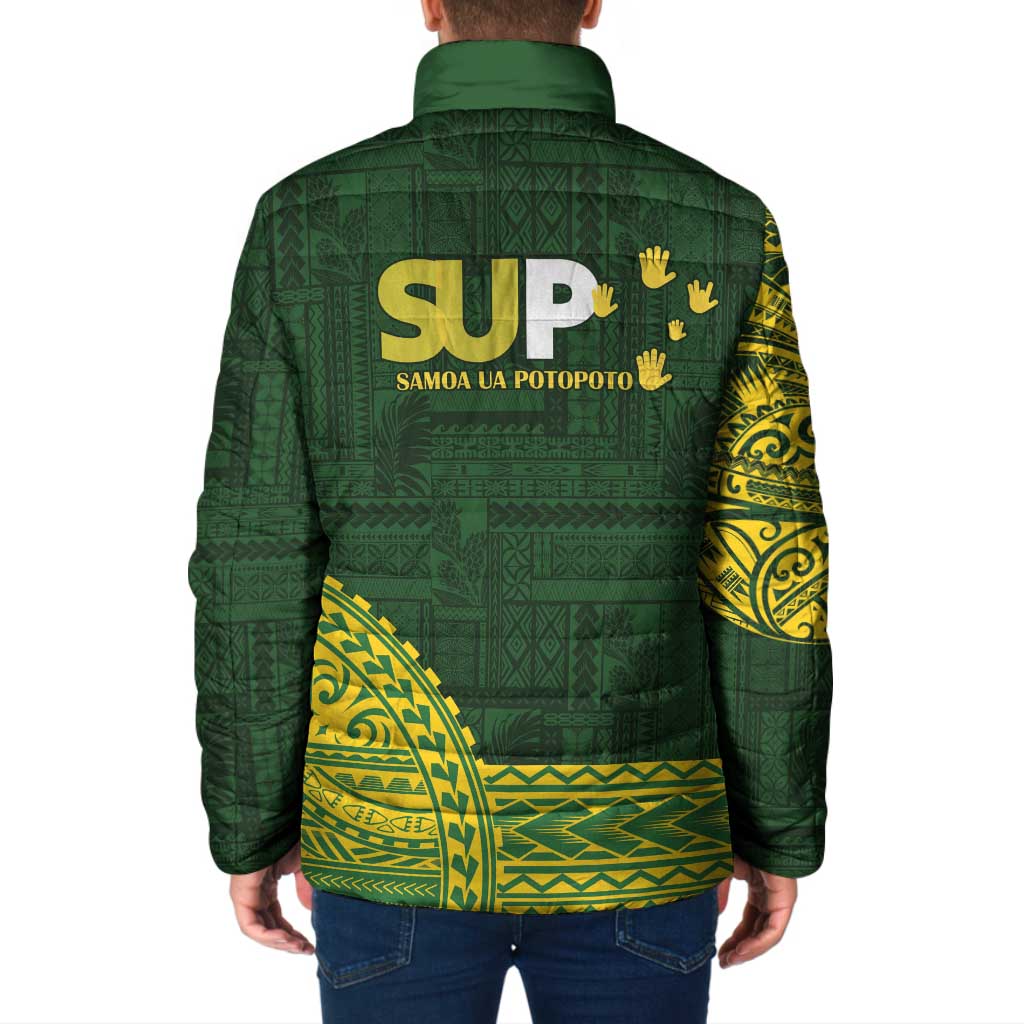 Samoa SUP Padded Jacket Samoan Motif Patterns LT9 - Polynesian Pride