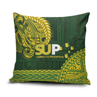 Samoa SUP Pillow Cover Samoan Motif Patterns LT9 Green - Polynesian Pride
