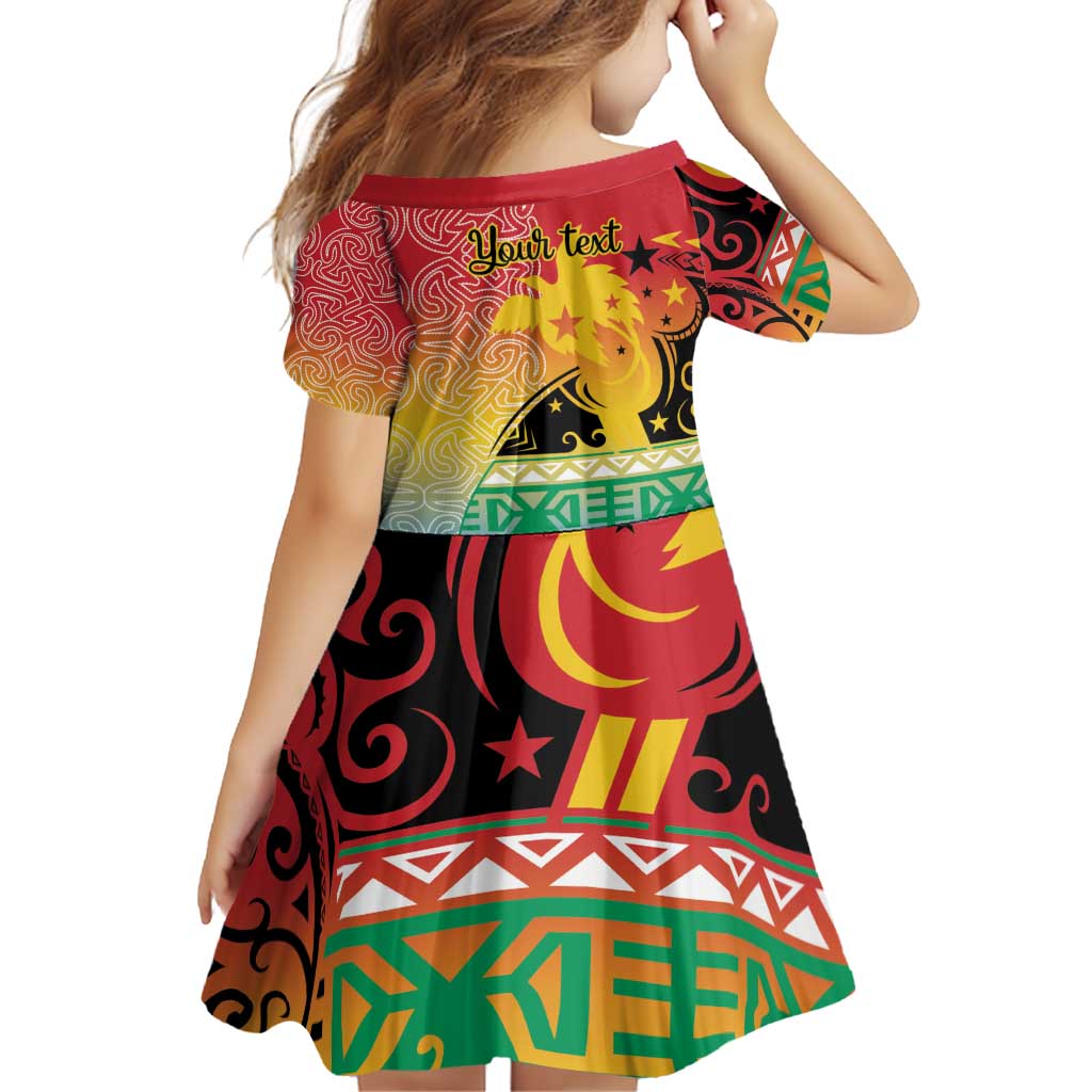 Personalised Torba PNG Day Family Matching Off Shoulder Short Dress and Hawaiian Shirt Oro Tapa Pattern - Polynesian Pride