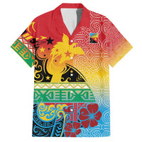 Personalised Torba PNG Day Family Matching Summer Maxi Dress and Hawaiian Shirt Oro Tapa Pattern - Polynesian Pride