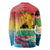 Personalised Torba PNG Day Long Sleeve Shirt Oro Tapa Pattern - Polynesian Pride