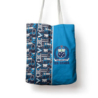 Samoan Warrior Island Heritage Tote Bag Ocean Island Geometry Blue Style LT9 - Polynesian Pride