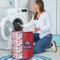 Samoan Warrior Island Heritage Laundry Basket Ocean Island Geometry Red Style LT9 - Polynesian Pride