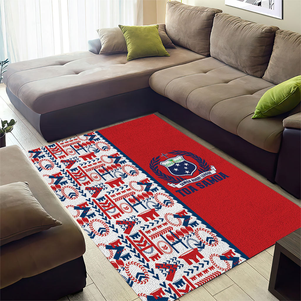 Samoan Warrior Island Heritage Area Rug Ocean Island Geometry Red Style LT9 - Polynesian Pride