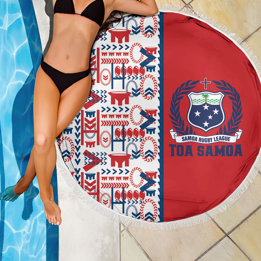 Samoan Warrior Island Heritage Beach Blanket Ocean Island Geometry Red Style LT9 - Polynesian Pride