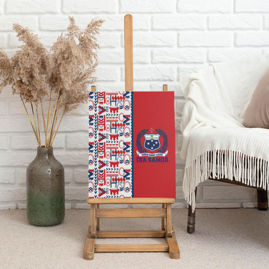 Samoan Warrior Island Heritage Canvas Wall Art Ocean Island Geometry Red Style LT9 - Polynesian Pride