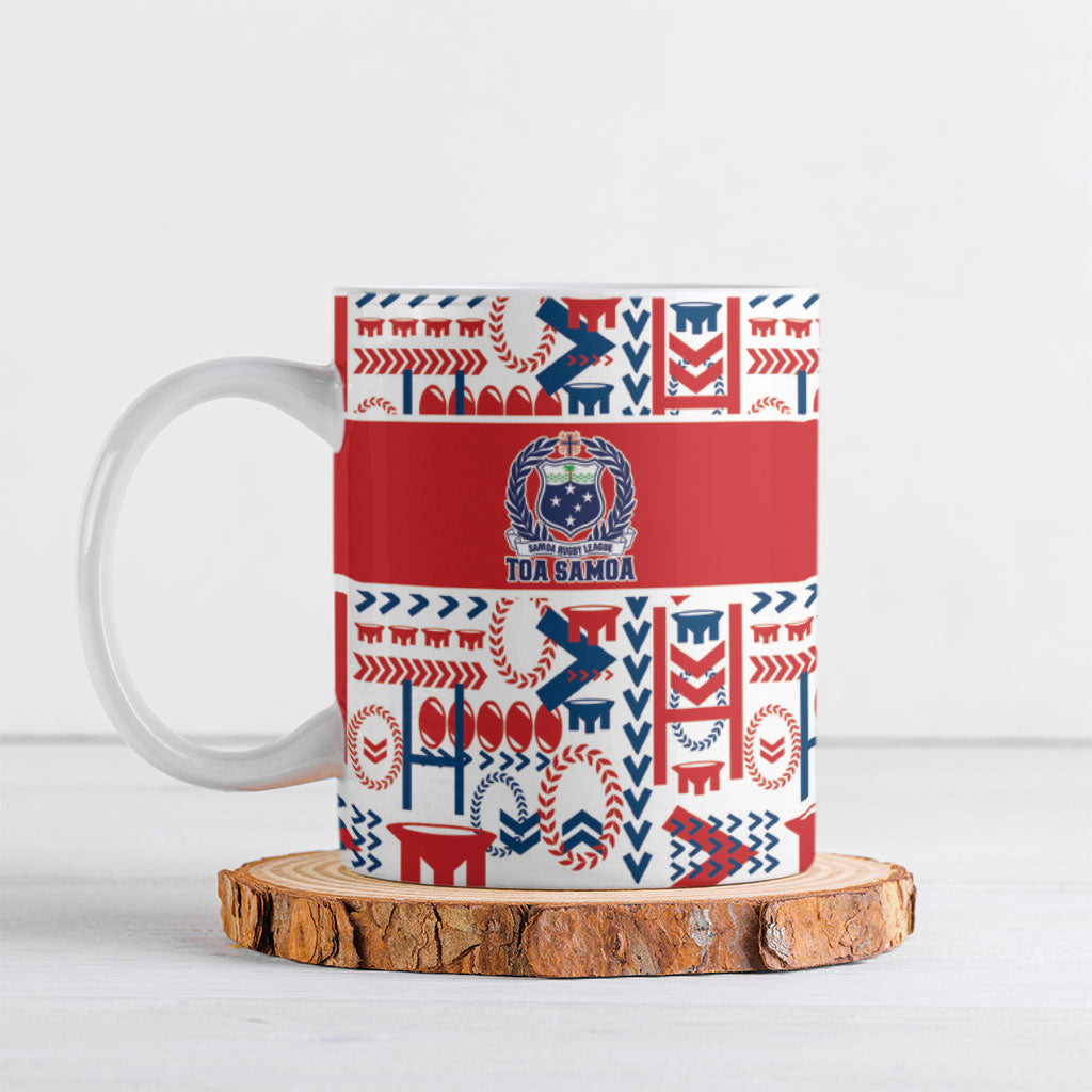 Samoan Warrior Island Heritage Ceramic Mug Ocean Island Geometry Red Style LT9 Red - Polynesian Pride