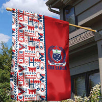 Samoan Warrior Island Heritage Garden Flag Ocean Island Geometry Red Style LT9 - Polynesian Pride