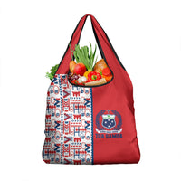 Samoan Warrior Island Heritage Grocery Bag Ocean Island Geometry Red Style LT9 1-pack One Size Red - Polynesian Pride