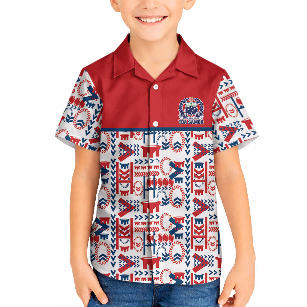 Samoan Warrior Island Heritage Hawaiian Shirt Ocean Island Geometry Red Style LT9 - Polynesian Pride