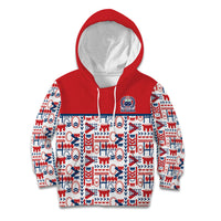 Samoan Warrior Island Heritage Kid Hoodie Ocean Island Geometry Red Style LT9 Hoodie Red - Polynesian Pride