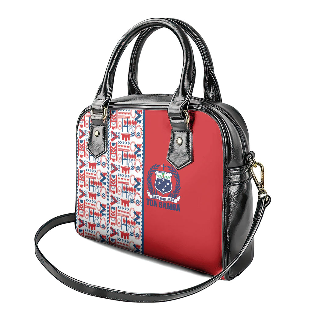 Samoan Warrior Island Heritage Shoulder Handbag Ocean Island Geometry Red Style LT9 - Polynesian Pride