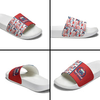 Samoan Warrior Island Heritage Slide Sandals Ocean Island Geometry Red Style LT9 - Polynesian Pride