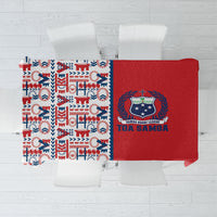 Samoan Warrior Island Heritage Tablecloth Ocean Island Geometry Red Style LT9 Red - Polynesian Pride