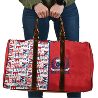 Samoan Warrior Island Heritage Travel Bag Ocean Island Geometry Red Style LT9 Red - Polynesian Pride
