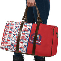Samoan Warrior Island Heritage Travel Bag Ocean Island Geometry Red Style LT9 - Polynesian Pride
