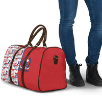 Samoan Warrior Island Heritage Travel Bag Ocean Island Geometry Red Style LT9 - Polynesian Pride
