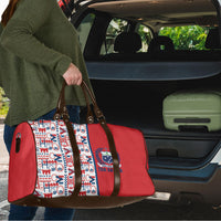 Samoan Warrior Island Heritage Travel Bag Ocean Island Geometry Red Style LT9 - Polynesian Pride
