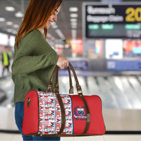 Samoan Warrior Island Heritage Travel Bag Ocean Island Geometry Red Style LT9 - Polynesian Pride