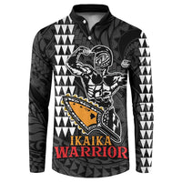 Aloha Spirit Ikaika Warrior Helmet Button Sweatshirt