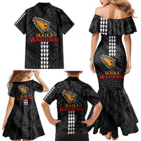 Aloha Spirit Ikaika Warrior Helmet Family Matching Mermaid Dress and Hawaiian Shirt LT9 - Polynesian Pride