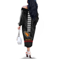 Aloha Spirit Ikaika Warrior Helmet Family Matching Off The Shoulder Long Sleeve Dress and Hawaiian Shirt LT9 - Polynesian Pride