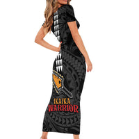 Aloha Spirit Ikaika Warrior Helmet Family Matching Short Sleeve Bodycon Dress and Hawaiian Shirt LT9 - Polynesian Pride