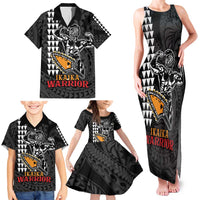 Aloha Spirit Ikaika Warrior Helmet Family Matching Tank Maxi Dress and Hawaiian Shirt LT9 - Polynesian Pride