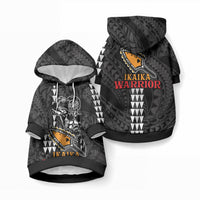 Aloha Spirit Ikaika Warrior Helmet Pet Hoodie LT9 Pullover Black - Polynesian Pride