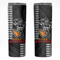 Aloha Spirit Ikaika Warrior Helmet Skinny Tumbler LT9 Black - Polynesian Pride