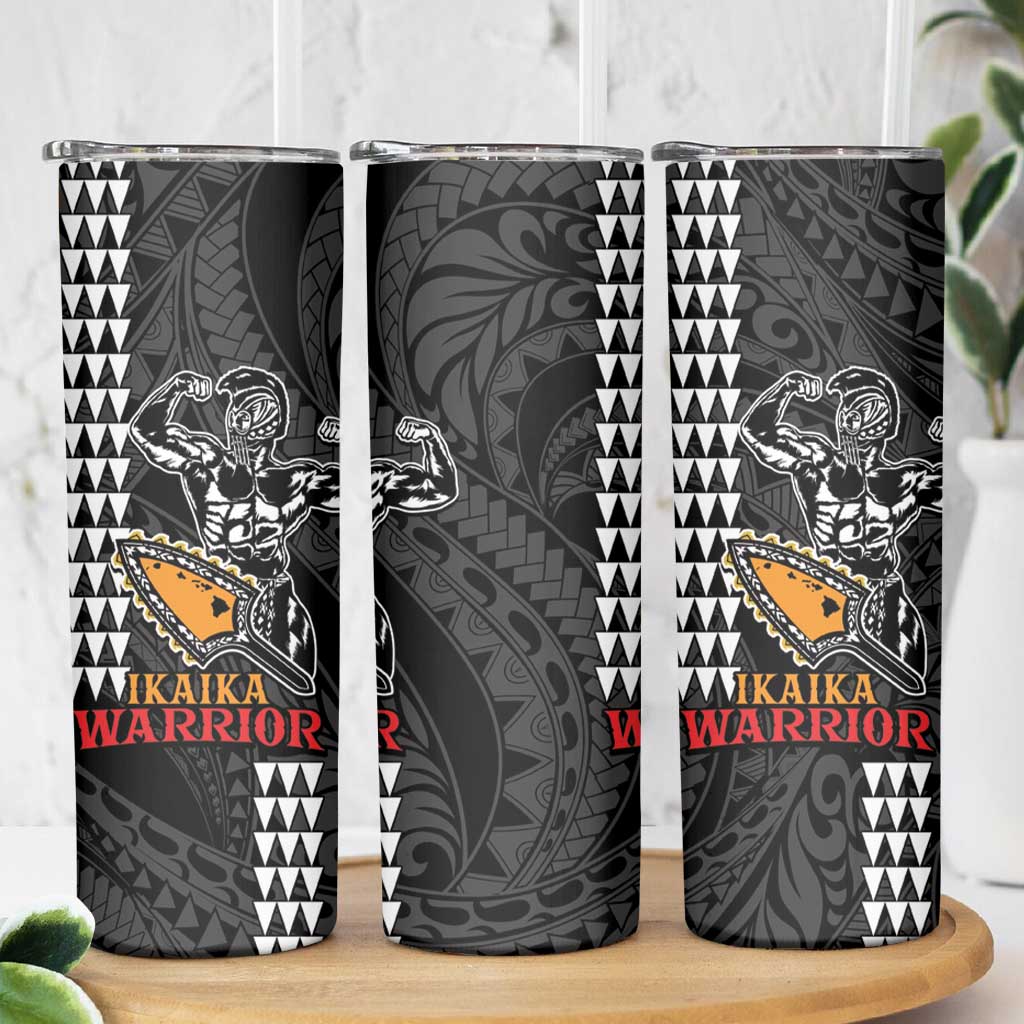 Aloha Spirit Ikaika Warrior Helmet Skinny Tumbler LT9 - Polynesian Pride