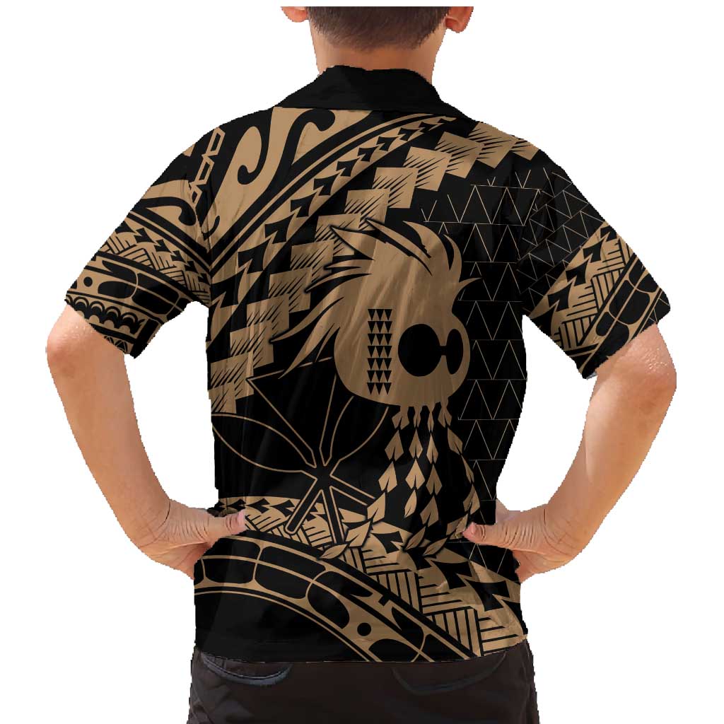 Ikaika Hawaiian Mythic Koa Tribal Warrior Family Matching Mermaid Dress and Hawaiian Shirt LT9 - Polynesian Pride