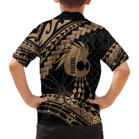 Ikaika Hawaiian Mythic Koa Tribal Warrior Family Matching Tank Maxi Dress and Hawaiian Shirt LT9 - Polynesian Pride