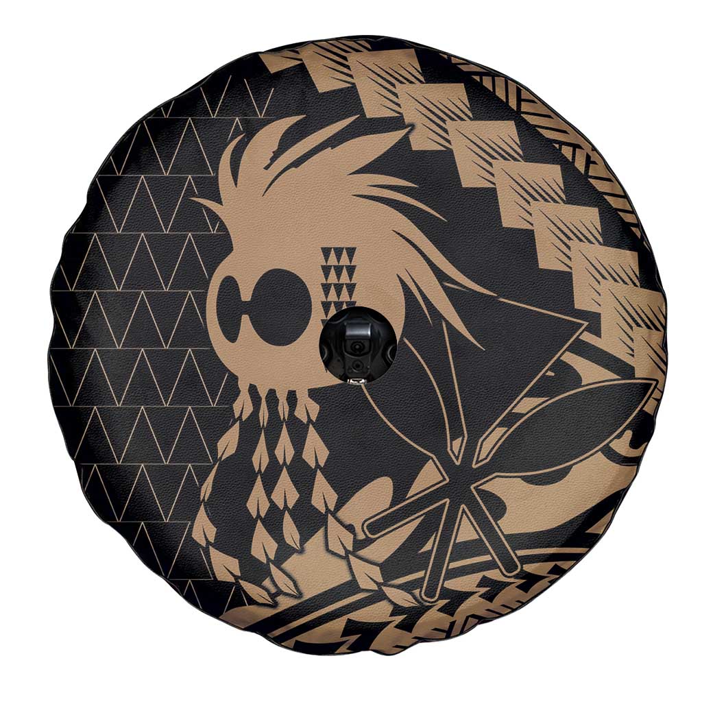 Ikaika Hawaiian Mythic Koa Tribal Warrior Spare Tire Cover