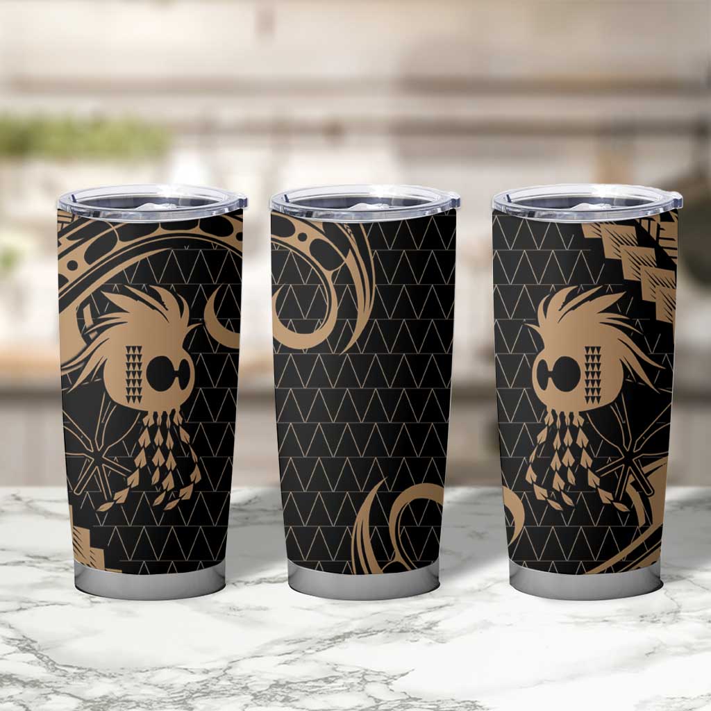 Ikaika Hawaiian Mythic Koa Tribal Warrior Tumbler Cup LT9 - Polynesian Pride