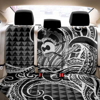 Koa Ikaika Warrior Helmet with Shark Back Car Seat Cover Black Kakau Style LT9 - Polynesian Pride