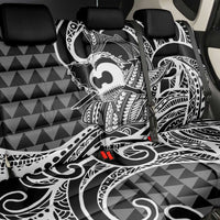 Koa Ikaika Warrior Helmet with Shark Back Car Seat Cover Black Kakau Style LT9 - Polynesian Pride