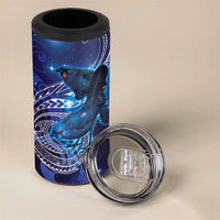 North Island Kokako and South Island Kokako 4 in 1 Can Cooler Tumbler New Zealand Native Bird with Galaxy Vibe LT9 - Polynesian Pride