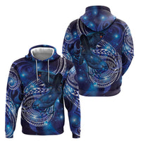 North Island Kokako and South Island Kokako Hoodie New Zealand Native Bird with Galaxy Vibe LT9 - Polynesian Pride