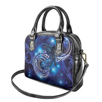 North Island Kokako and South Island Kokako Shoulder Handbag New Zealand Native Bird with Galaxy Vibe LT9 - Polynesian Pride