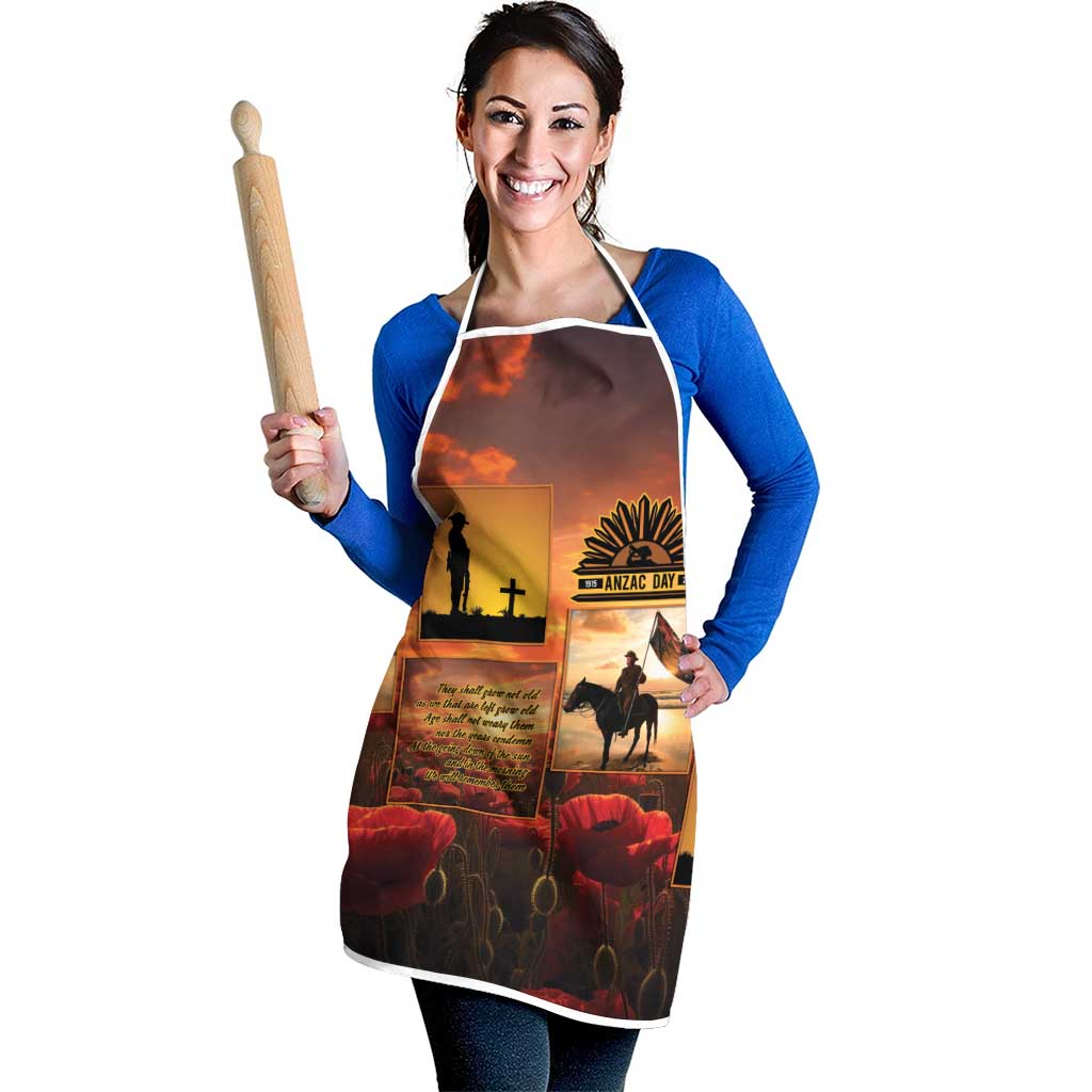 ANZAC Day Film Reel Lest We Forget Apron Australia NZ Memorial