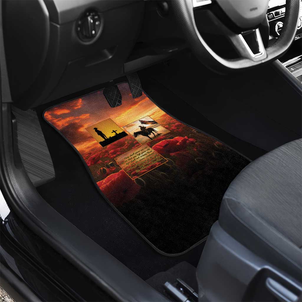 ANZAC Day Film Reel Lest We Forget Car Mats Australia NZ Memorial