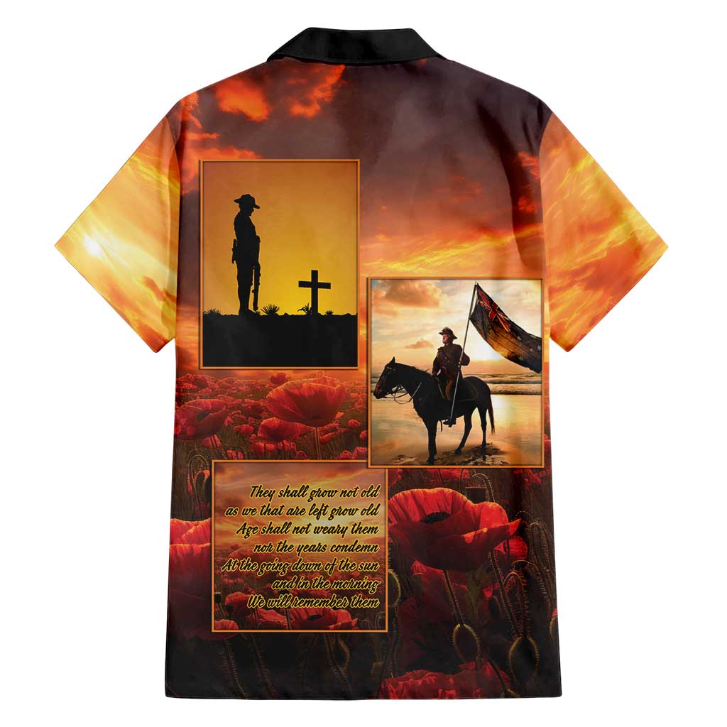 ANZAC Day Film Reel Lest We Forget Family Matching Puletasi and Hawaiian Shirt Australia NZ Memorial LT9 - Polynesian Pride
