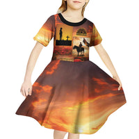 ANZAC Day Film Reel Lest We Forget Kid Short Sleeve Dress Australia NZ Memorial