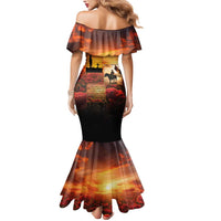 ANZAC Day Film Reel Lest We Forget Mermaid Dress Australia NZ Memorial