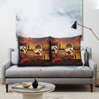 ANZAC Day Film Reel Lest We Forget Pillow Cover Australia NZ Memorial
