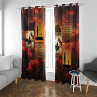 ANZAC Day Film Reel Lest We Forget Window Curtain Australia NZ Memorial